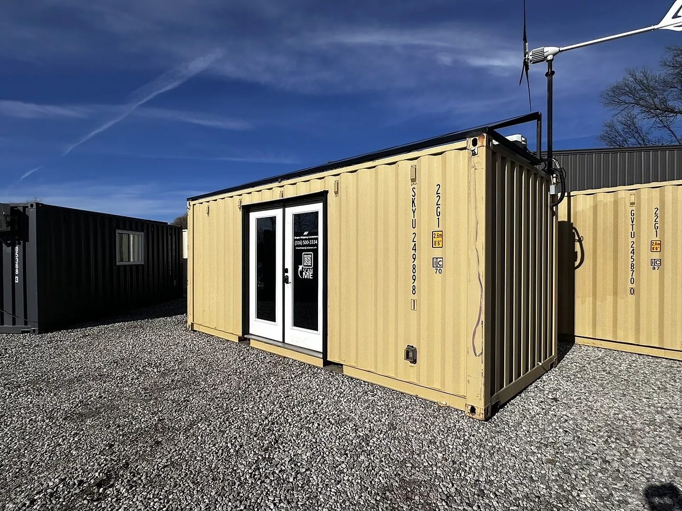 20ft Shipping Container Office – Solar Off Grid