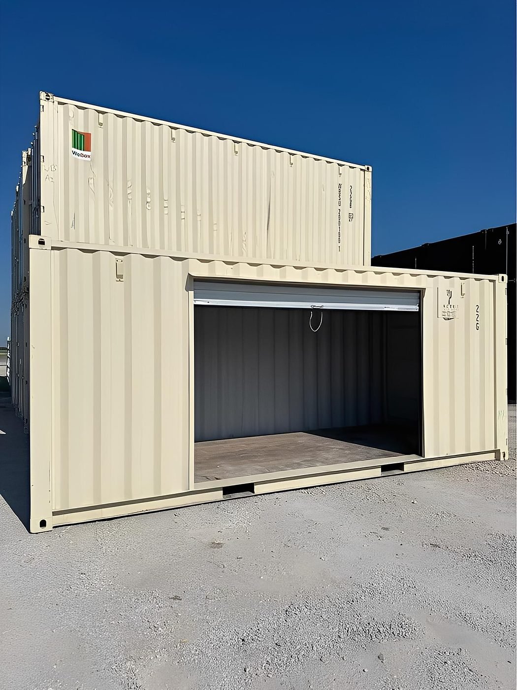 20ft Shipping Container with 10ft Roll-Up Door