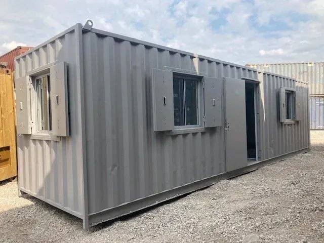 30ft Container Office – New, Insulated Melamine Lining