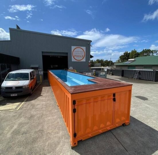 40ft Container Pool – Custom Build from a Used Container