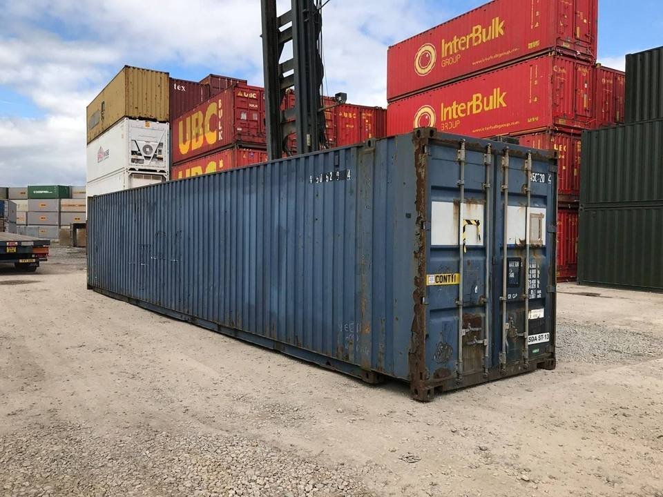 45ft Shipping Container – Used, Gooseneck Tunnel Build