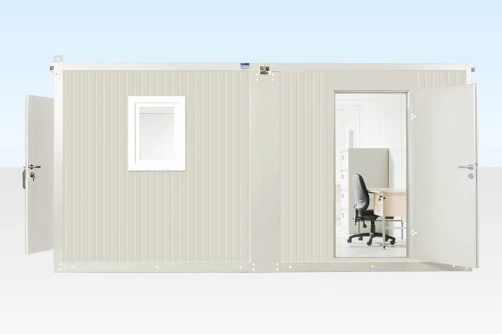 6.5M x 4.6M Side Linked Flat Pack Container Office