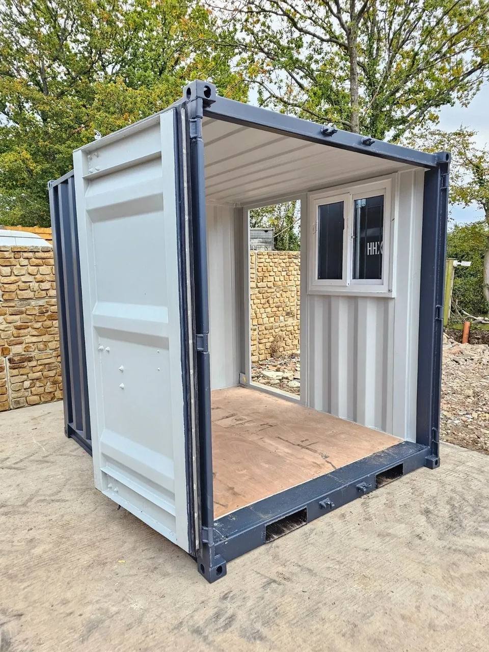 8ft Shipping Container – New, Site Lock-Up and Toolbox
